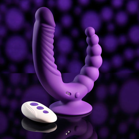 Evolved The Rider Double Ended Vibrator Purple VIBRATORS