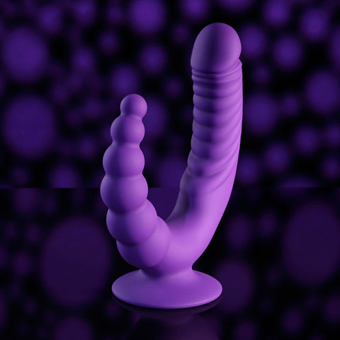 Evolved The Rider Double Ended Vibrator Purple VIBRATORS