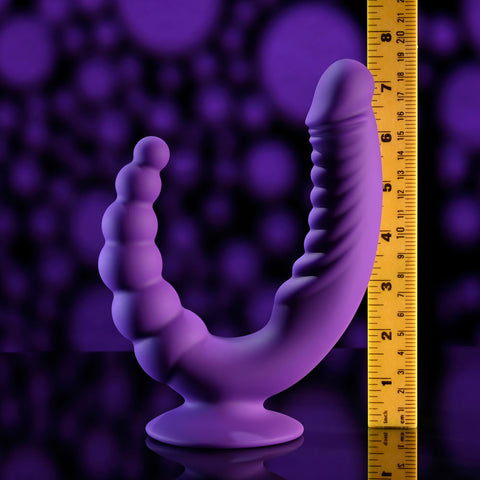 Evolved The Rider Double Ended Vibrator Purple VIBRATORS