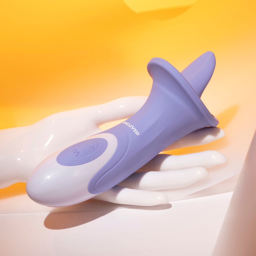 Evolved Lix and Kisses Purple Flicking Tongue Stimulator > Vibrators > Ladies > Clitoral Vibrators and Stimulators