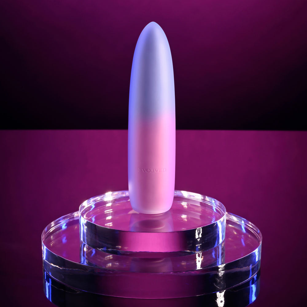 Evolved PARADISE BULLET - Pink/Purple 10.2 cm USB Rechargeable Bullet BULLETS & EGGS