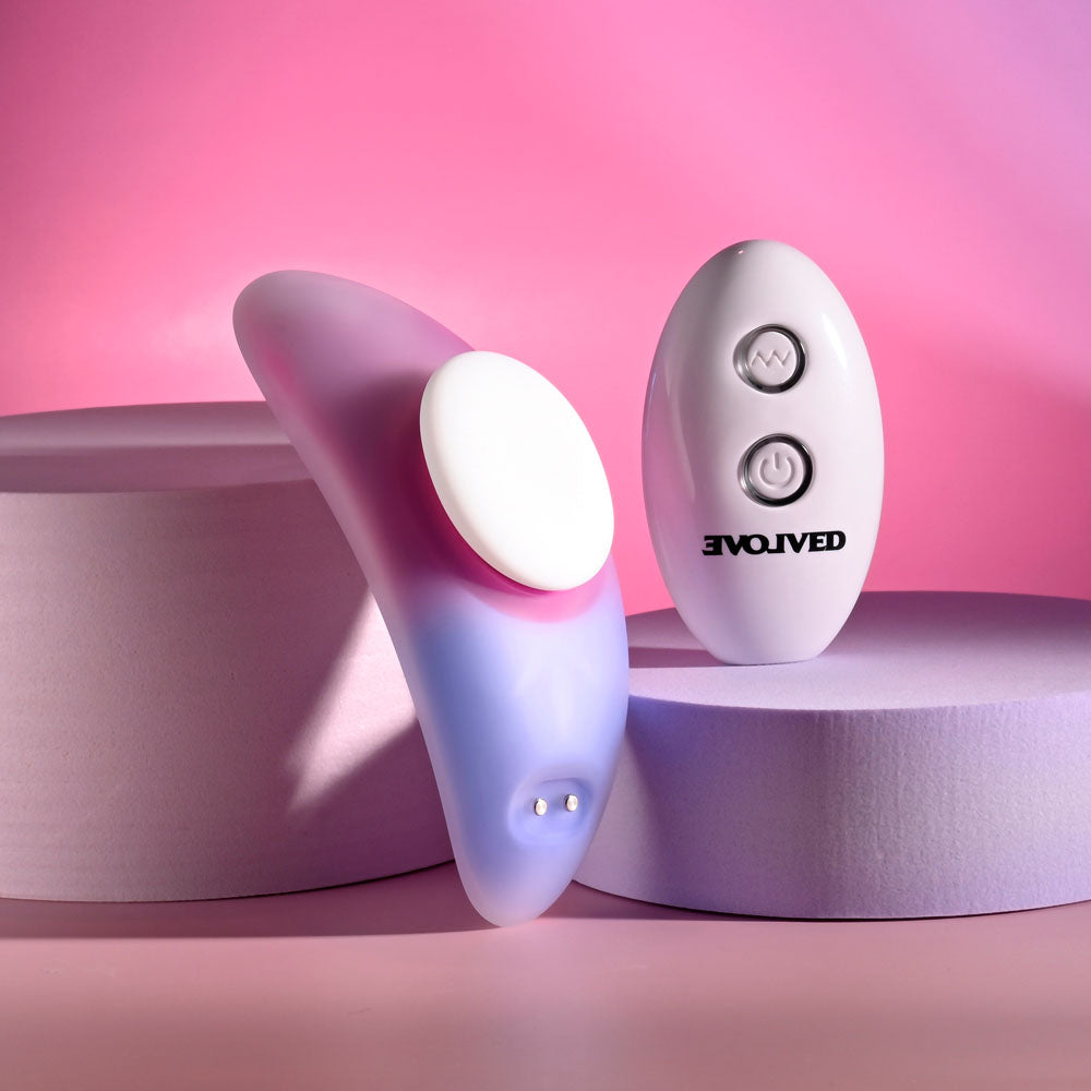 Evolved PARADISE PANTY 10.7cm Pink/Purple Vibrator > Sex Toys For Ladies > Panty Vibes