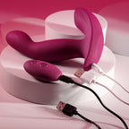 Evolved COME ON OVER - Burgundy 15.9 cm USB Rechargeable Vibrator with Wireless Remote > Vibrators > G-Spot