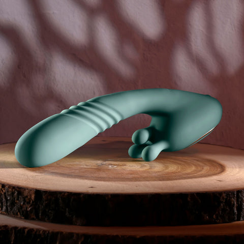 Evolved Thrust Into Ecstasy 21 cm USB Rechargeable Vibrator DONGS Thrusting