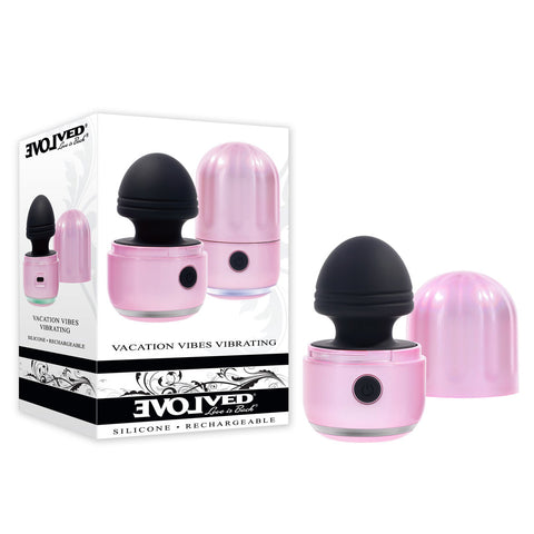 Evolved Vacation Vibes Vibrating Stimulator Black 8.5 cm USB Rechargeable Pink STIMULATORS