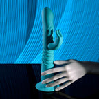 Evolved BUNNY HOP Teal 25.1 cm Thrusting Rabbit Vibrator > Vibrators > Ladies > Rabbit