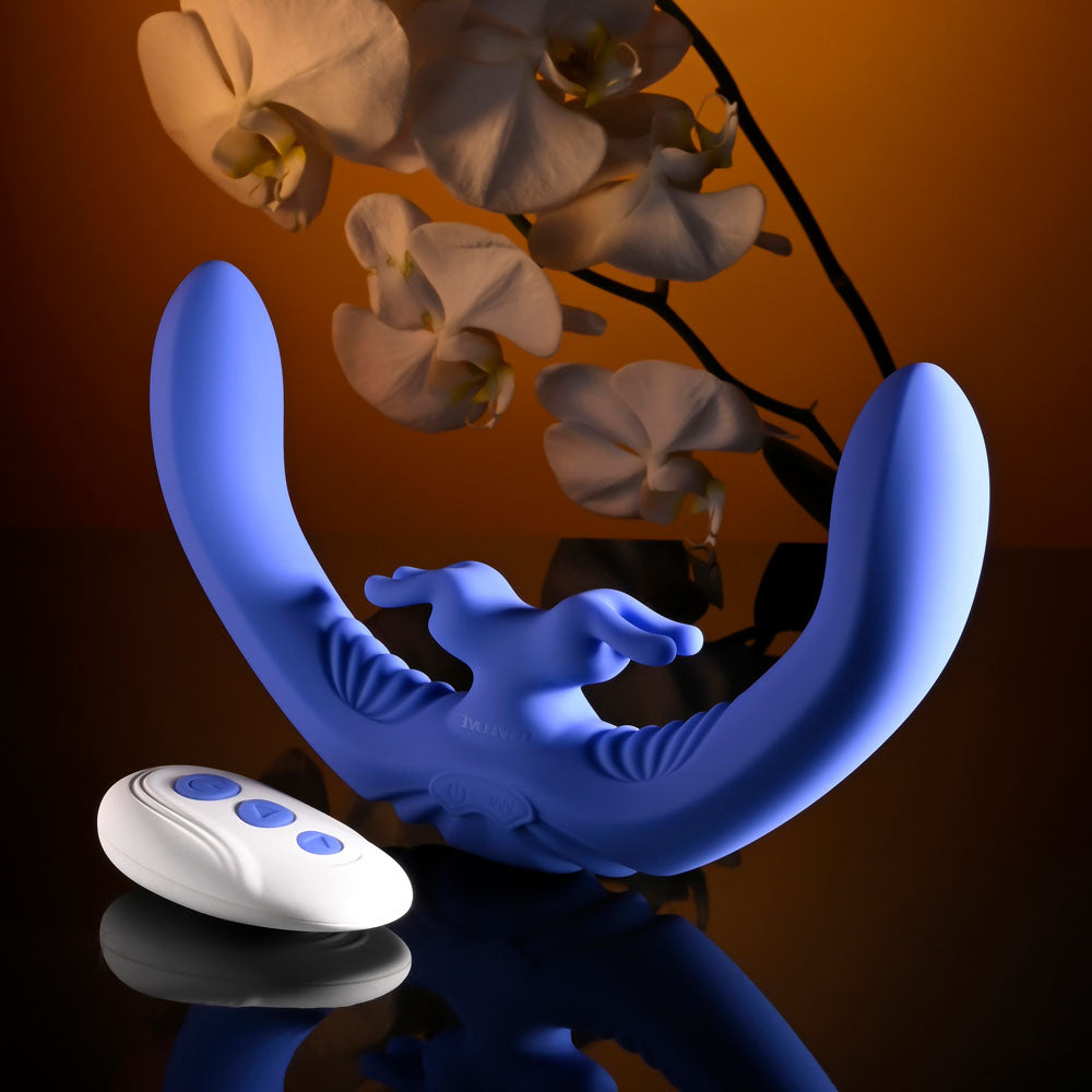 Evolved Lovebirds Double-Ended Rabbit Vibrator with Remote VIBRATORS-RABBIT