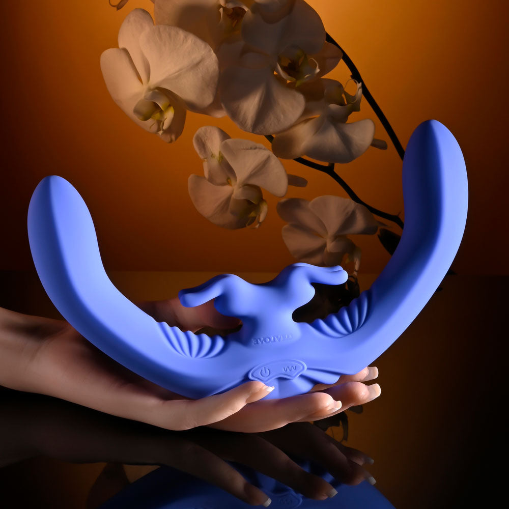 Evolved Lovebirds Double-Ended Rabbit Vibrator with Remote VIBRATORS