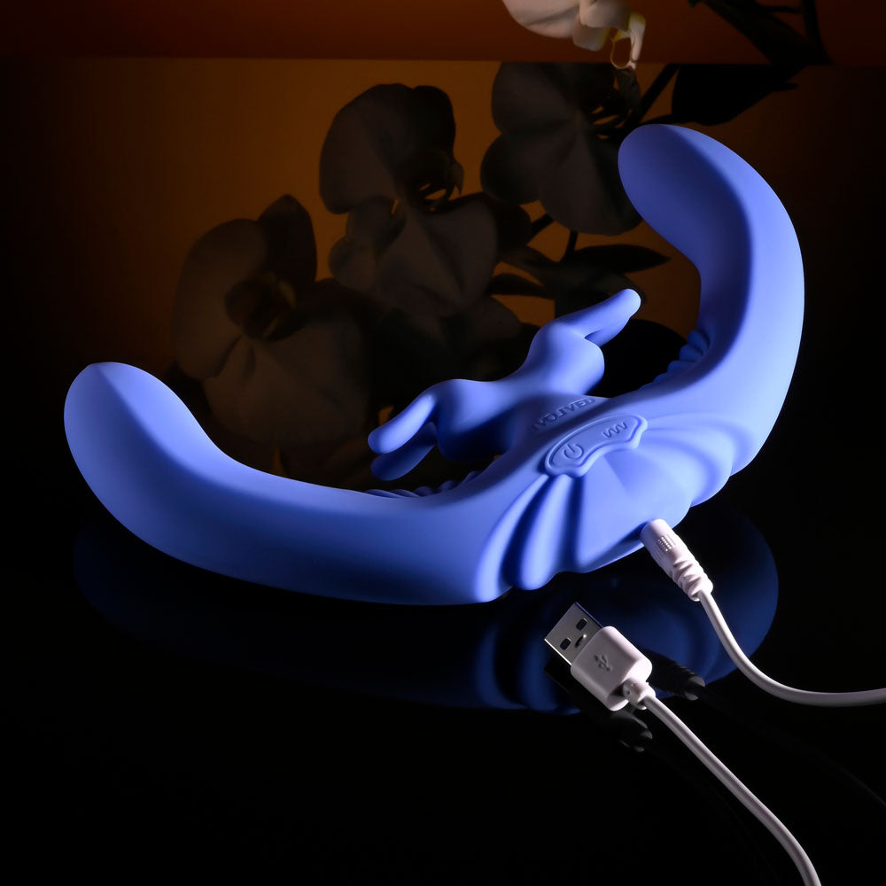 Evolved Lovebirds Double-Ended Rabbit Vibrator with Remote > Vibrators > Ladies > Rabbit