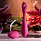Evolved Cherry Pose Flexible Vibrator With Remote > Sex Toys > Couples Toys