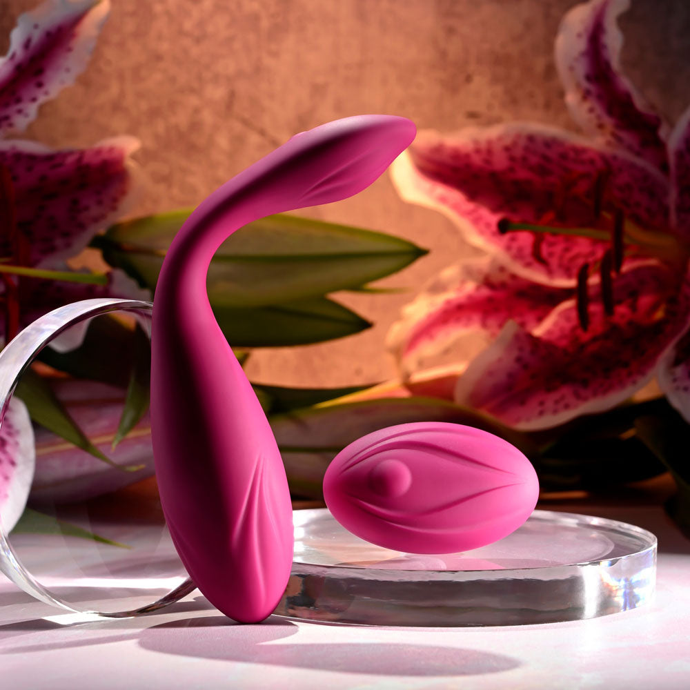 Evolved Cherry Pose Flexible Vibrator With Remote > Sex Toys > Couples Toys
