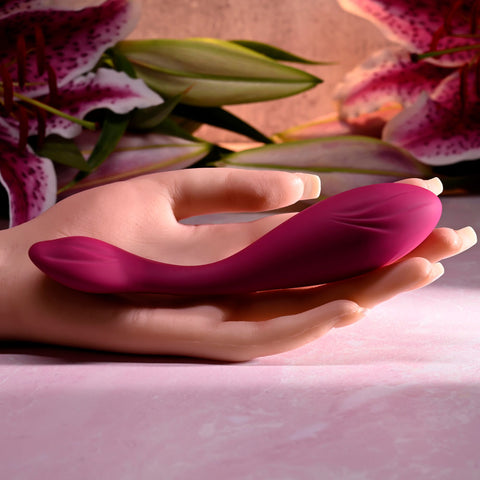 Evolved Cherry Pose Flexible USB Rechargeable Vibrator With Remote Couples Toys