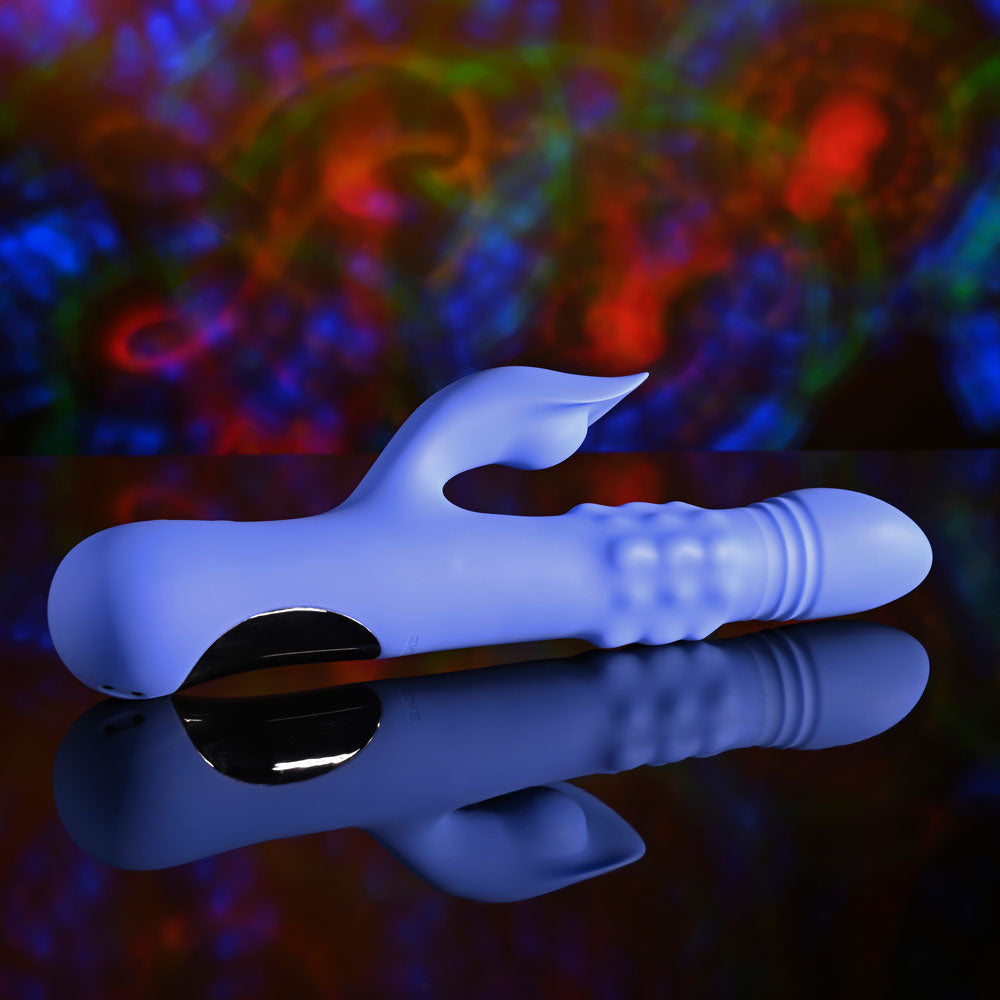 Evolved Pop Goes The O Thrusting Rabbit Vibrator 24.7cm Rechargeable > Vibrators > Ladies > Rabbit