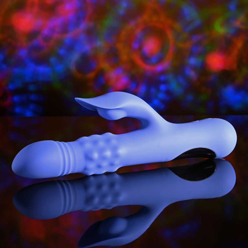 Evolved Pop Goes The O Thrusting Rabbit Vibrator 24.7cm Rechargeable > Vibrators > Ladies > Rabbit