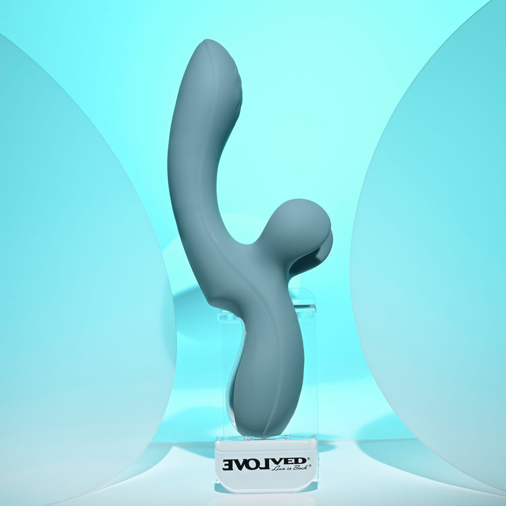 Evolved Take Your Flick Grey 24.1 cm Vibrator with Flicking Clitoral Stimulator > Vibrators > Ladies > Rabbit