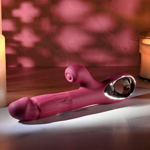 Evolved Bursting With Pleasure – 25.4 cm USB Rechargeable Dual Vibrator > Vibrators > Ladies > Rabbit