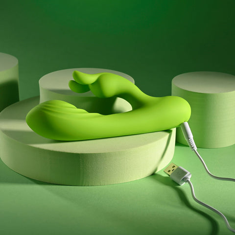 Brat Bunny (Green) – Electric Dual Motor Rabbit Vibrator VIBRATORS-RABBIT