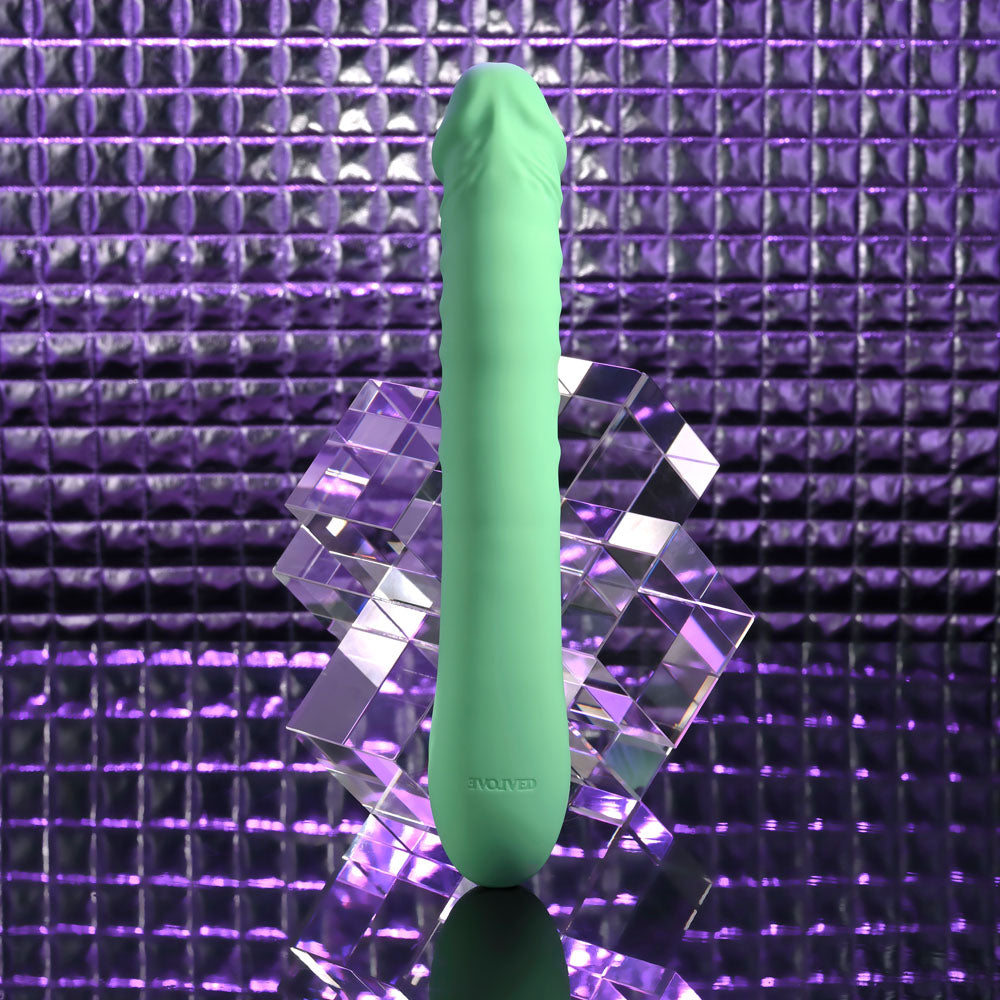 Evolved Full Throttle (Mint) – USB Rechargeable Heated Vibrator 24.1 cm > Vibrators > Standard Vibrators