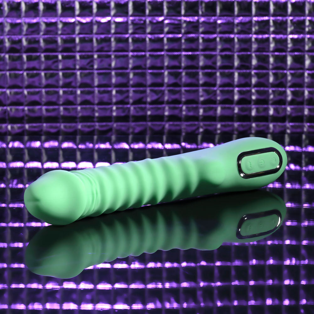Evolved Full Throttle (Mint) – USB Rechargeable Heated Vibrator 24.1 cm > Vibrators > Standard Vibrators