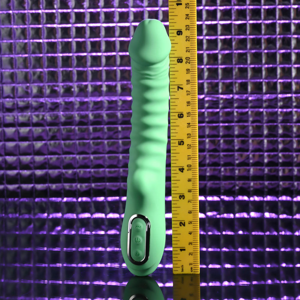Evolved Full Throttle (Mint) – USB Rechargeable Heated Vibrator 24.1 cm > Vibrators > Standard Vibrators
