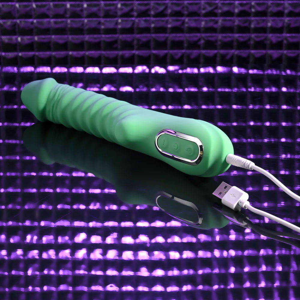 Evolved Full Throttle (Mint) – USB Rechargeable Heated Vibrator 24.1 cm > Vibrators > Standard Vibrators