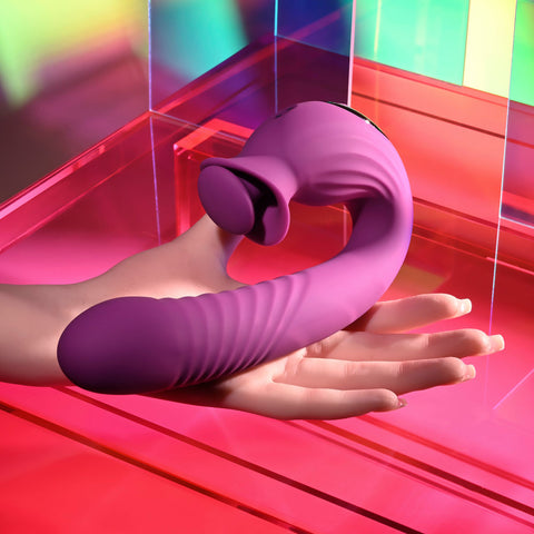 Evolved Deep Ecstasy – USB Rechargeable 16.5cm Thrusting Vibrator > Sex Toys For Ladies > Clitoral Vibrators and Stimulators