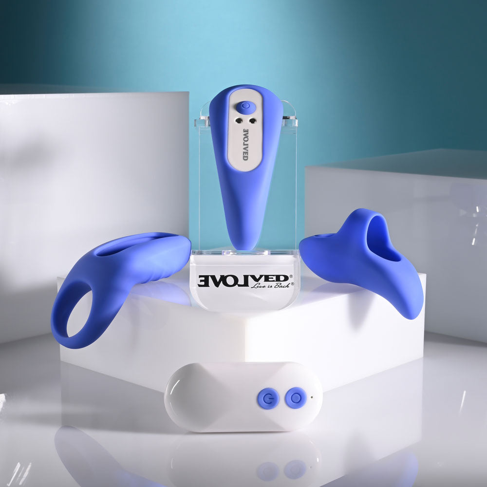Evolved Take Your Pick – Rechargeable Bullet Vibrator with 3 Sleeves Secondary image