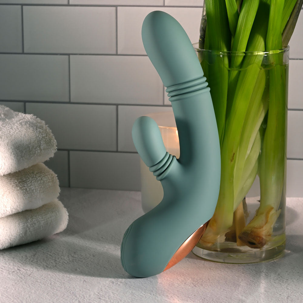 Evolved Rub Me Tender - Rechargeable Gyrating Thrusting Rabbit Vibrator Secondary image