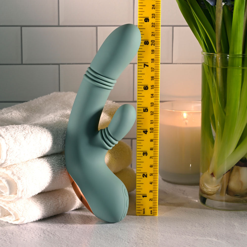 Evolved Rub Me Tender - Rechargeable Gyrating Thrusting Rabbit Vibrator > Vibrators > Ladies > Rabbit