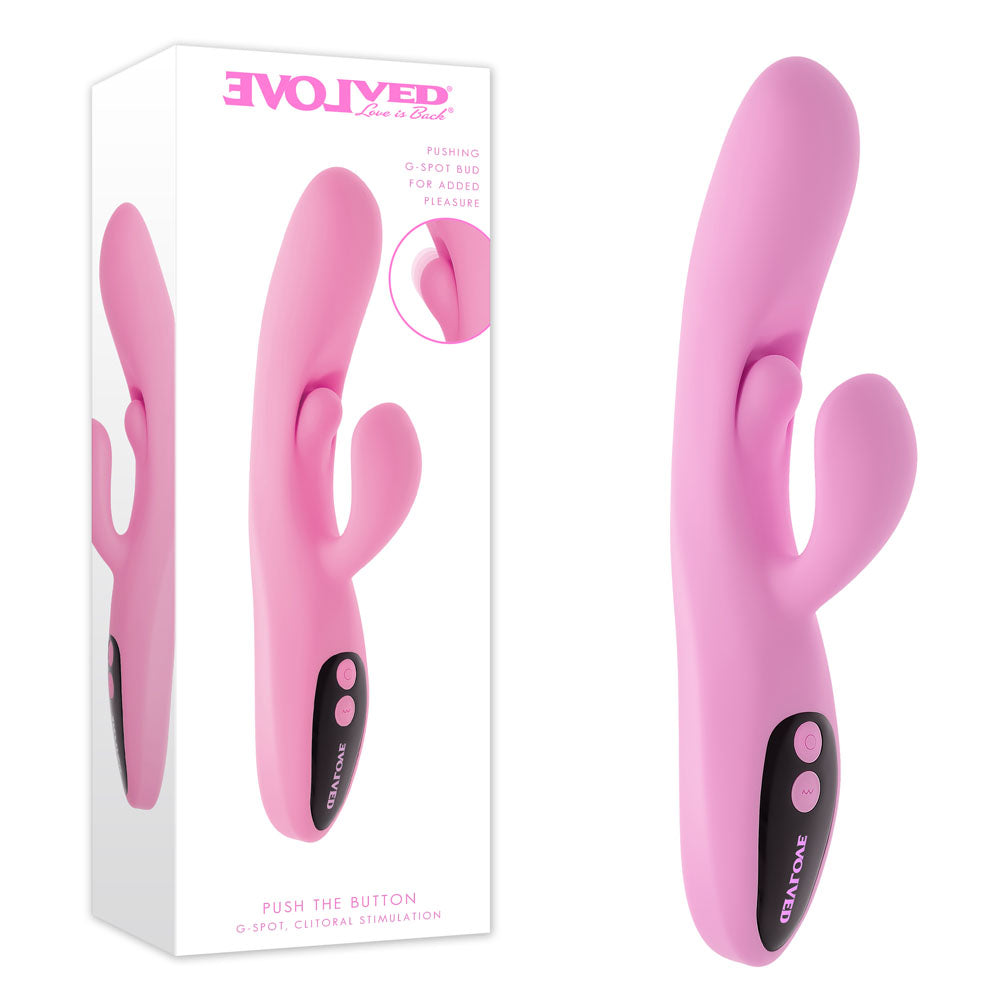 Evolved Push The Button – USB Rechargeable 23.5 cm Rabbit Vibrator > Vibrators > Ladies > Rabbit Main image