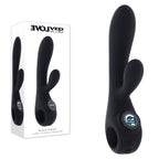 Evolved MAGIC - 20 cm USB Rechargeable Rabbit Vibrator with LED Screen Black > Vibrators > Ladies > Rabbit