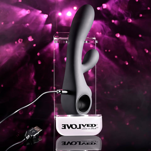 Evolved MAGIC - 20 cm USB Rechargeable Rabbit Vibrator with LED Screen > Vibrators > Ladies > Rabbit
