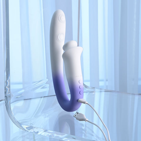 Evolved Spring Loaded (Purple) – USB Rechargeable 23cm Multi-Tapping Vibrator > Vibrators > Ladies > Clitoral Vibrators and Stimulators