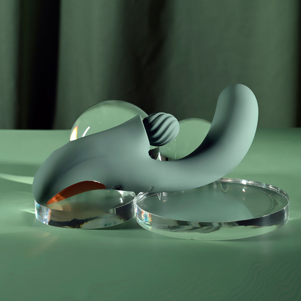 Evolved SPIRAL CHARM - 18 cm USB Rechargeable Rabbit Vibrator > Vibrators > Ladies > Rabbit