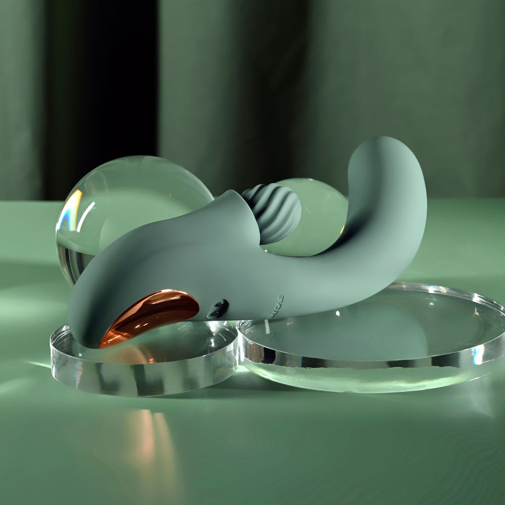Evolved SPIRAL CHARM - 18 cm USB Rechargeable Rabbit Vibrator > Vibrators > Ladies > Rabbit