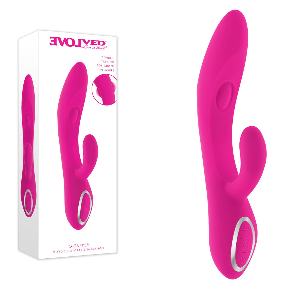 Evolved G-Tapper – USB Rechargeable Rabbit Vibrator with Dual Motors and Flexible G-Spot Shaft > Vibrators > Ladies > Rabbit