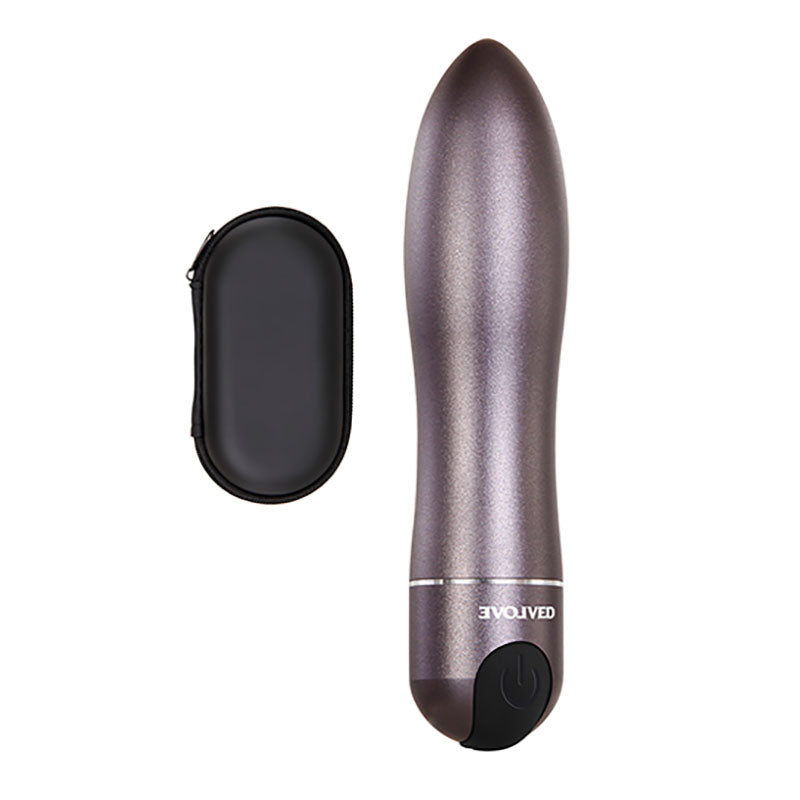 Evolved Travel-Gasm (Gray) – Rechargeable Waterproof Bullet Vibrator BULLETS