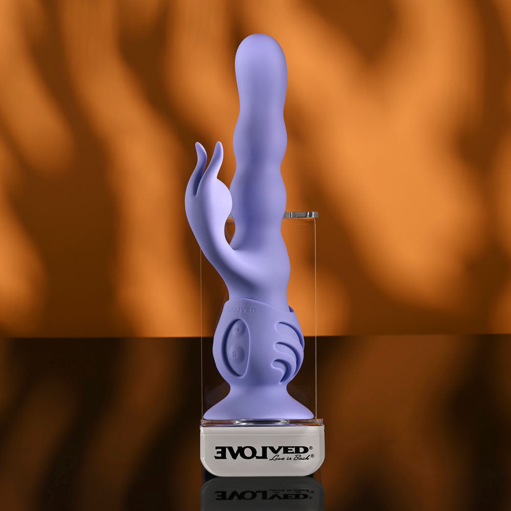 Evolved Wiggly Bunny – USB Rechargeable Rabbit Vibrator with Suction Base > Vibrators > Ladies > Rabbit Multi