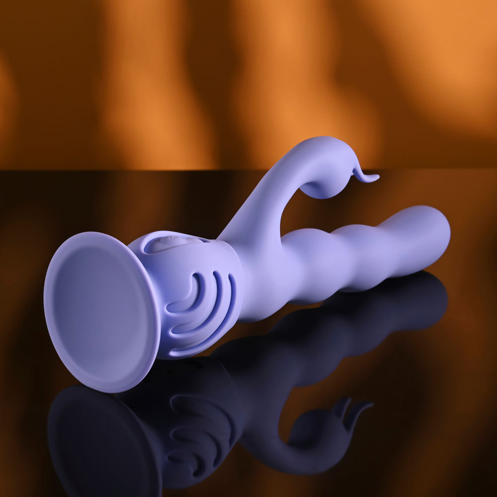 Evolved Wiggly Bunny – USB Rechargeable Rabbit Vibrator with Suction Base > Vibrators > Ladies > Rabbit Multi