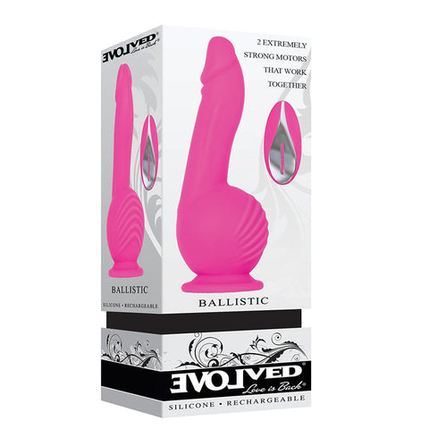 Evolved Ballistic 19 cm Vibrating Dong with Remote > Realistic Dildos and Vibes > Realistic Vibrators