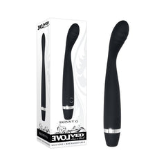Evolved Skinny G - 17.8 cm USB Rechargeable Vibrator Black VIBRATORS