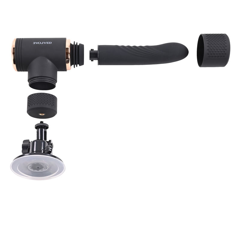 Evolved TOO HOT TO HANDLE Thrusting Vibe 7 Speed Rechargeable > Dildos > Thrusting Dildos