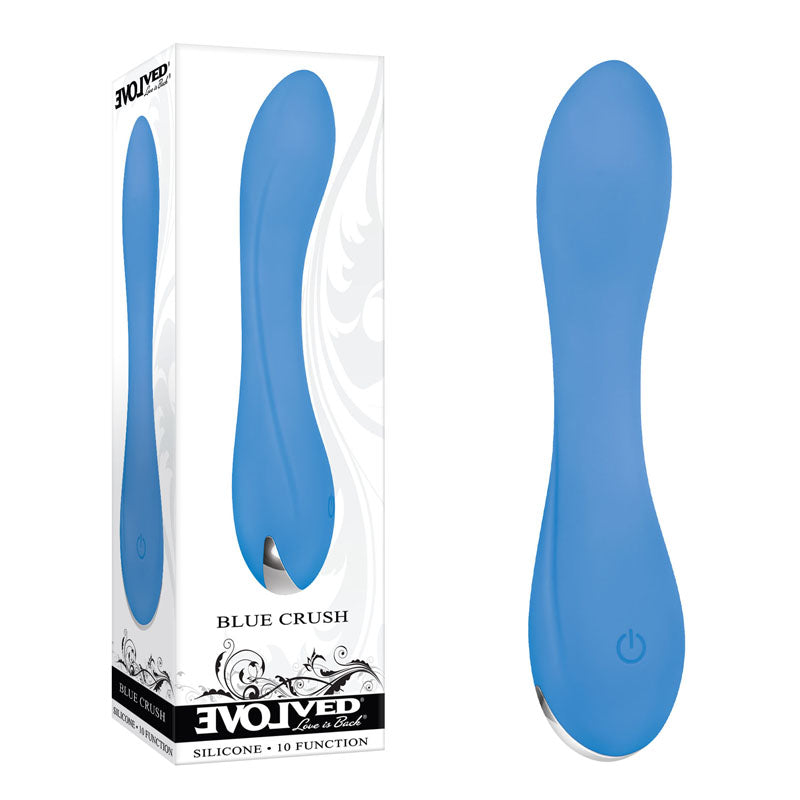 Evolved Crush 12 Centimeter Mini Vibrator Blue > Sex Toys For Ladies > G-Spot Vibrators