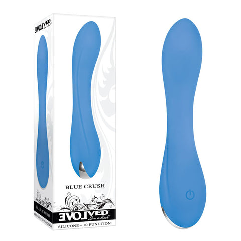 Evolved Crush 12 Centimeter Mini Vibrator Blue > Sex Toys For Ladies > G-Spot Vibrators
