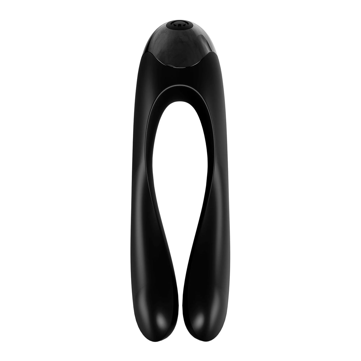Satisfyer Candy Cane Finger Vibrator – Dual Motor Silicone Finger Vibrator Black > Vibrators > Finger Vibrators Main image