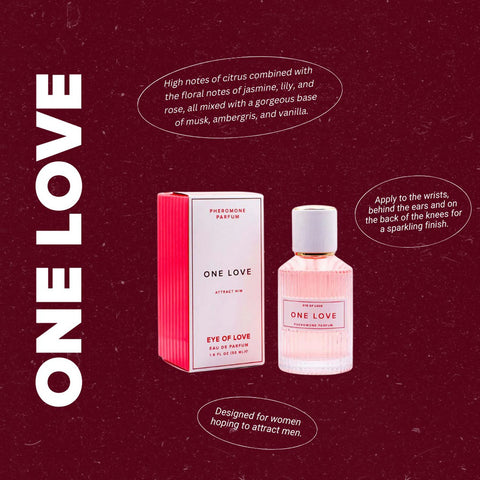 One Love Pheromone Body Spray (50ml) – Attract Him Fragrance for Women > Essentials > Aphrodisiacs