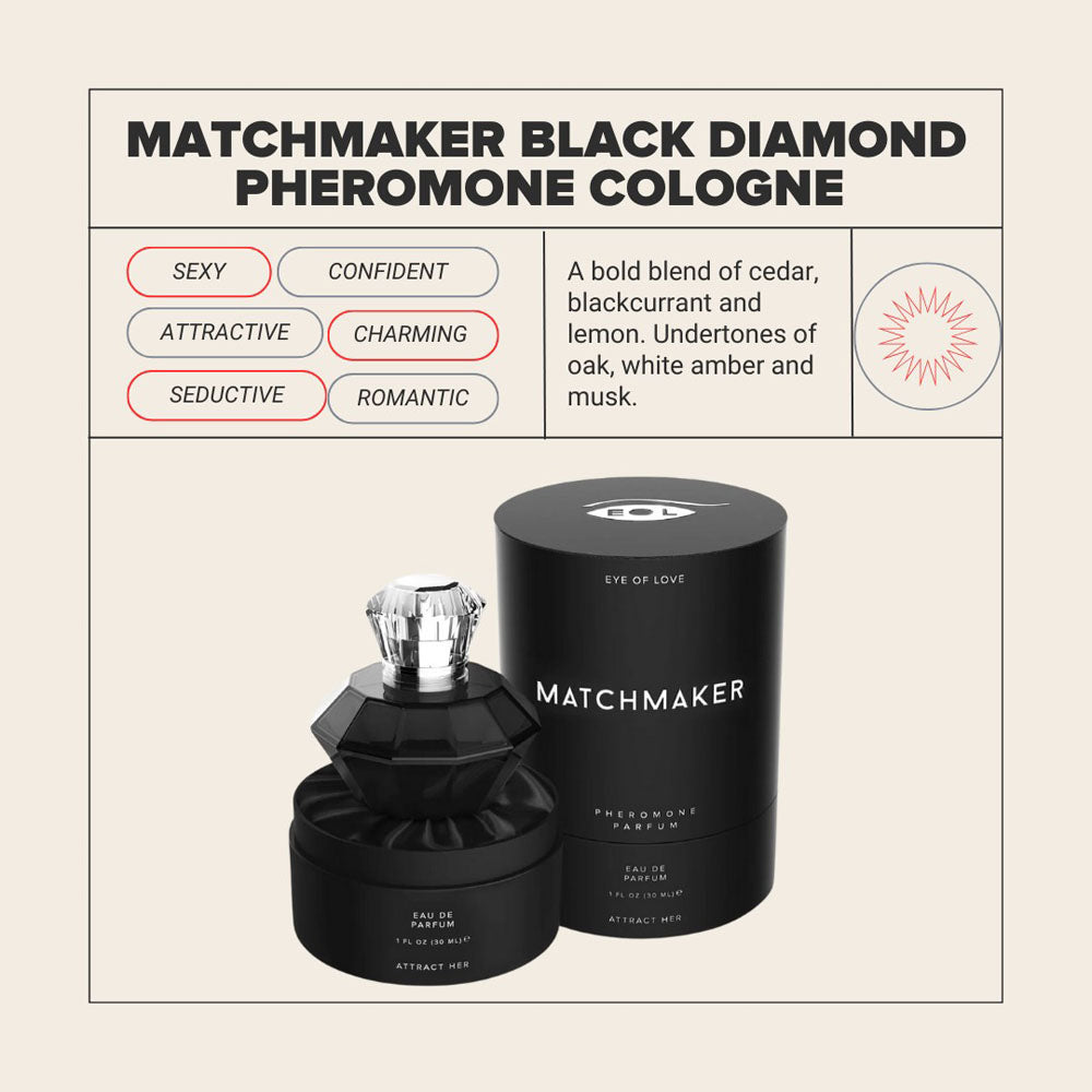 Matchmaker Pheromone Body Spray Black Diamond Attract Her 30ml Fragrance Mist