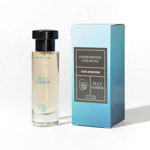 Eye of Love Love in Bloom Blue Ember Pheromone Cologne for Men 30ml Citrus and Cedar Scented Attraction Spray Default Title Fragrance Mist
