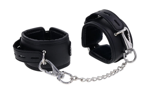 Edge Handcuffs Restraints Padded Comfort Control Cuffs Black > Bondage Gear > Handcuffs