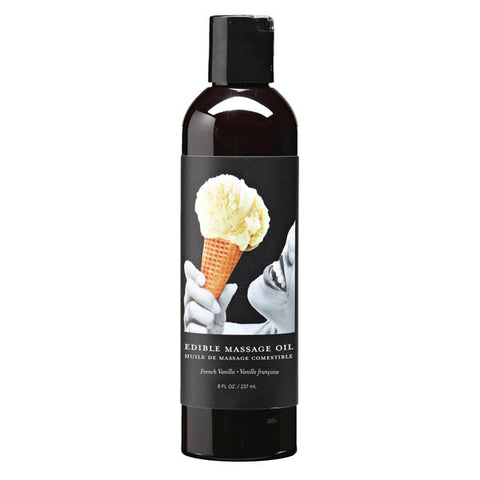 Edible French Vanilla Massage Oil 237ml Sugar Free Bottle Massage Candles